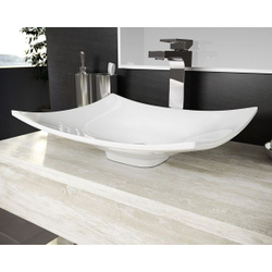 Cuba Pia De Apoio Para Banheiro Toleato Folha Bari 43 Cm Marmorite Branco é boa?