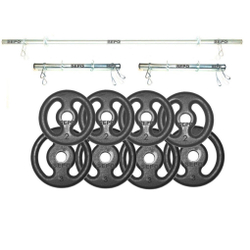 Kit Completo 3 Barras + 6 Presilhas + 20 Kg de Anilhas é boa?