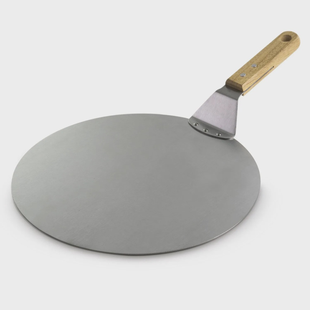 P para pizza inox 30 x 49 x 8 cm cabo madeira mimo style em