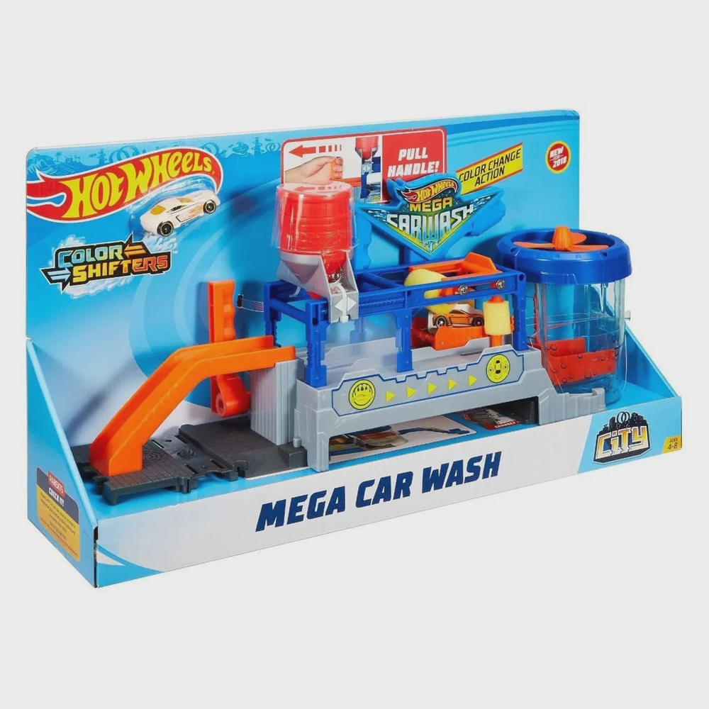 Kit Brinquedo Menino Mega Lava Rapido e Carrinho Ferro Muda Cor