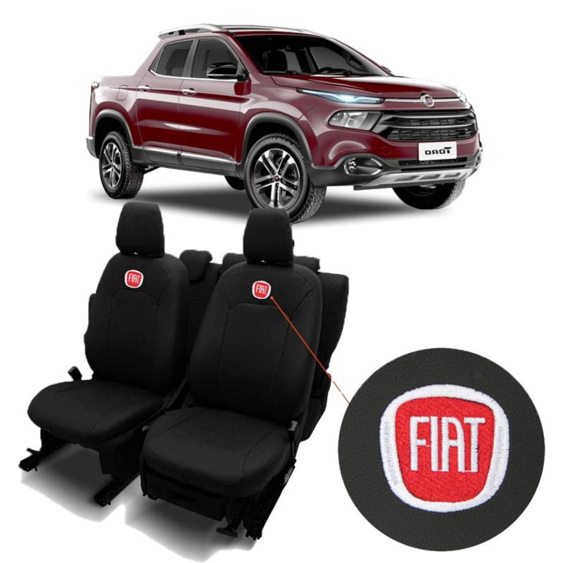 Capas De Bancos Couro Sob Medida Para Fiat Toro No Shoptime