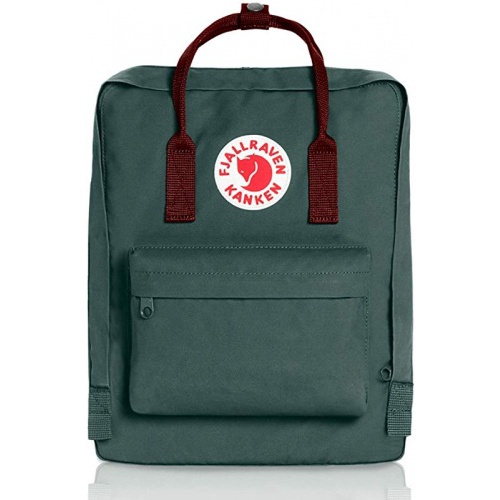 fjallraven kanken forest green ox red