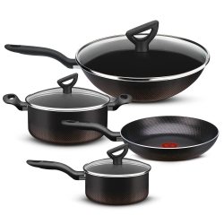Conjunto de Panelas Rochedo Inova Antiaderente 4 Peças Preto Menor preço em Conjunto de Panelas Rochedo Inova Antiaderente 4 Peças Preto