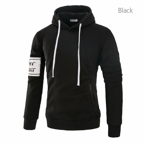 black pullover moletom com capuz