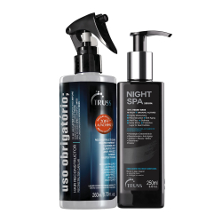 Kit truss night spa + reconstrutor home care 2 produtos Menor preço em Kit truss night spa + reconstrutor home care 2 produtos