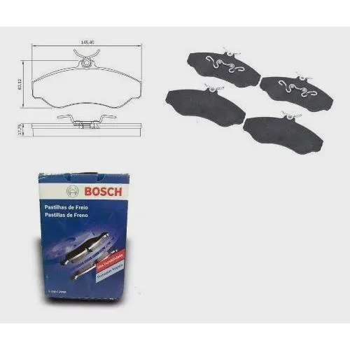 Pastilha de freio blazer 4 3 v6 mpfi 96 03 dianteira bosch em promo o