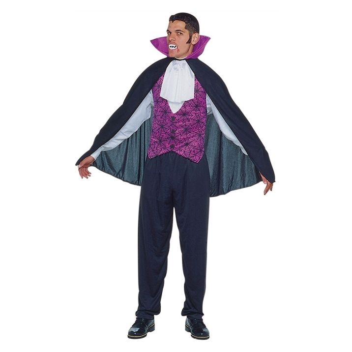 Fantasia Vampiro Conde Drácula Halloween Adulto Masculino