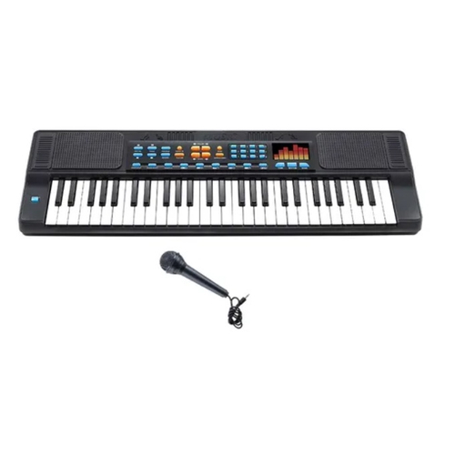 Teclado Infantil com 22 Musicas 37 Teclas e 54,5cm da DM TOYS