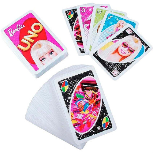 Jogo de Cartas Uno Barbie Mattel - Deck de Cartas - Magazine Luiza