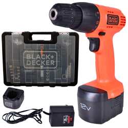 Parafusadeira / Furadeira à Bateria 12V bivolt CD121K100 c/ Kit 100 Peças black & decker é boa?