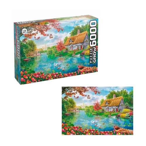 Puzzle Quebra Cabeça 6000 Pçs Recanto Das Flores 03741 Grow