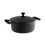 Caçarola Ferro Alça Silicone Preto Libaneza 2,0L 20Cm