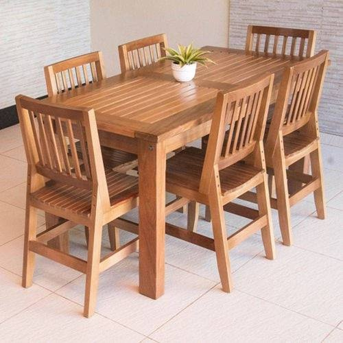 Conjunto de mesa com 6 cadeiras para area externa - Rafaele