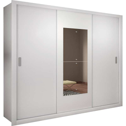 Guarda-Roupa Casal 3 Portas e 4 Gavetas Veneza Premium - Rufato - Branco Menor preço em Guarda-Roupa Casal 3 Portas e 4 Gavetas Veneza Premium - Rufato - Branco