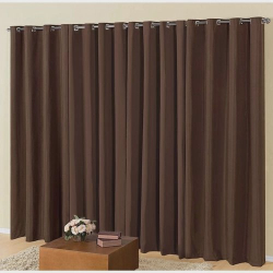 Cortina Blackout Em Tecido 3,00x2,80 Corta Luz Marrom Tabaco Menor preço em Cortina Blackout Em Tecido 3,00x2,80 Corta Luz Marrom Tabaco