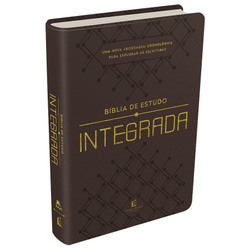 Bíblia De Estudo Integrada - nvi - Couro Soft Marrom Menor preço em Bíblia De Estudo Integrada - nvi - Couro Soft Marrom