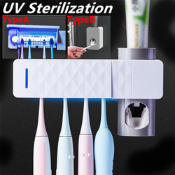 2Tipos Com / Sem uv Esterilizador inteligente de escova de dentes uv Energia solar Escova de dentes elétrica Desinfetante Limpeza de parede Suporte de dispensador de pasta de dentes Menor preço em 2Tipos Com / Sem uv Esterilizador inteligente de escova de dentes uv Energia solar Escova de dentes elétrica Desinfetante Limpeza de parede Suporte de dispensador de pasta de dentes