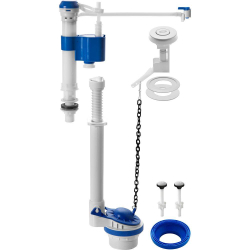 Kit Completo Universal p/ Caixa Acoplada c/ Macanismo Acionamento Superior - Blukit Menor preço em Kit Completo Universal p/ Caixa Acoplada c/ Macanismo Acionamento Superior - Blukit