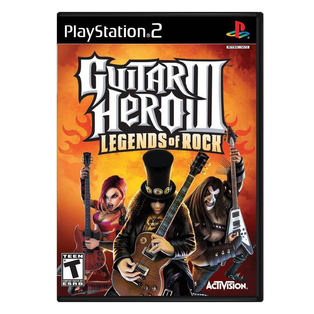 Guitar Hero III: Legends of Rock - Jogo PS2 Míidia Física