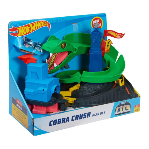 Hot Wheels City Cobra Crush Playset, FNB20