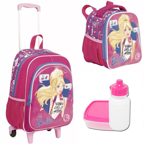 Kit Mochila Barbie Girl Tamanho Grande Original Sestini em Promoção na  Americanas