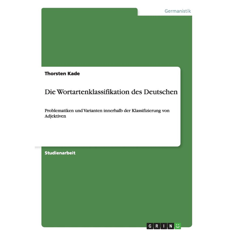 Die Wortartenklassifikation des Deutschen em Promoção na Americanas