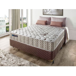 Conjunto Box Classic Casal Molejo Pocket Marrom Ecoflex Menor preço em Conjunto Box Classic Casal Molejo Pocket Marrom Ecoflex