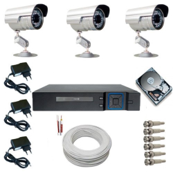 Kit Sistema de Monitoramento Completo 3 Câmeras Segurança Infravermelho HD 250 gb é boa?