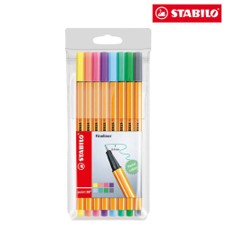Caneta Stabilo Ponta 0,4 Mm Point 88 Estojo C/08 Cores Pastel - Ref: 8808-1 Menor preço em Caneta Stabilo Ponta 0,4 Mm Point 88 Estojo C/08 Cores Pastel - Ref: 8808-1