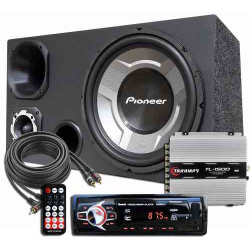 Kit Som Caixa Trio Sub Pioneer Aparelho Bluetooth Taramps Menor preço em Kit Som Caixa Trio Sub Pioneer Aparelho Bluetooth Taramps