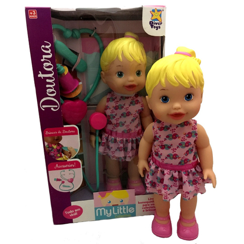 Boneca My Collection Doutora Cuida de Mim Loira - Divertoys