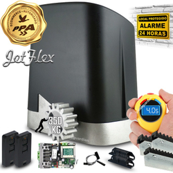 Kit Motor ppa 1/4HP Jet Flex Portão Eletrônico Deslizante 350kg 3m Crem 2 Control Menor preço em Kit Motor ppa 1/4HP Jet Flex Portão Eletrônico Deslizante 350kg 3m Crem 2 Control