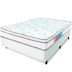 Cama Box Casal + Colchão D45 Espuma Ortopédico bf Colchões 138x188x58cm Menor preço em Cama Box Casal + Colchão D45 Espuma Ortopédico bf Colchões 138x188x58cm