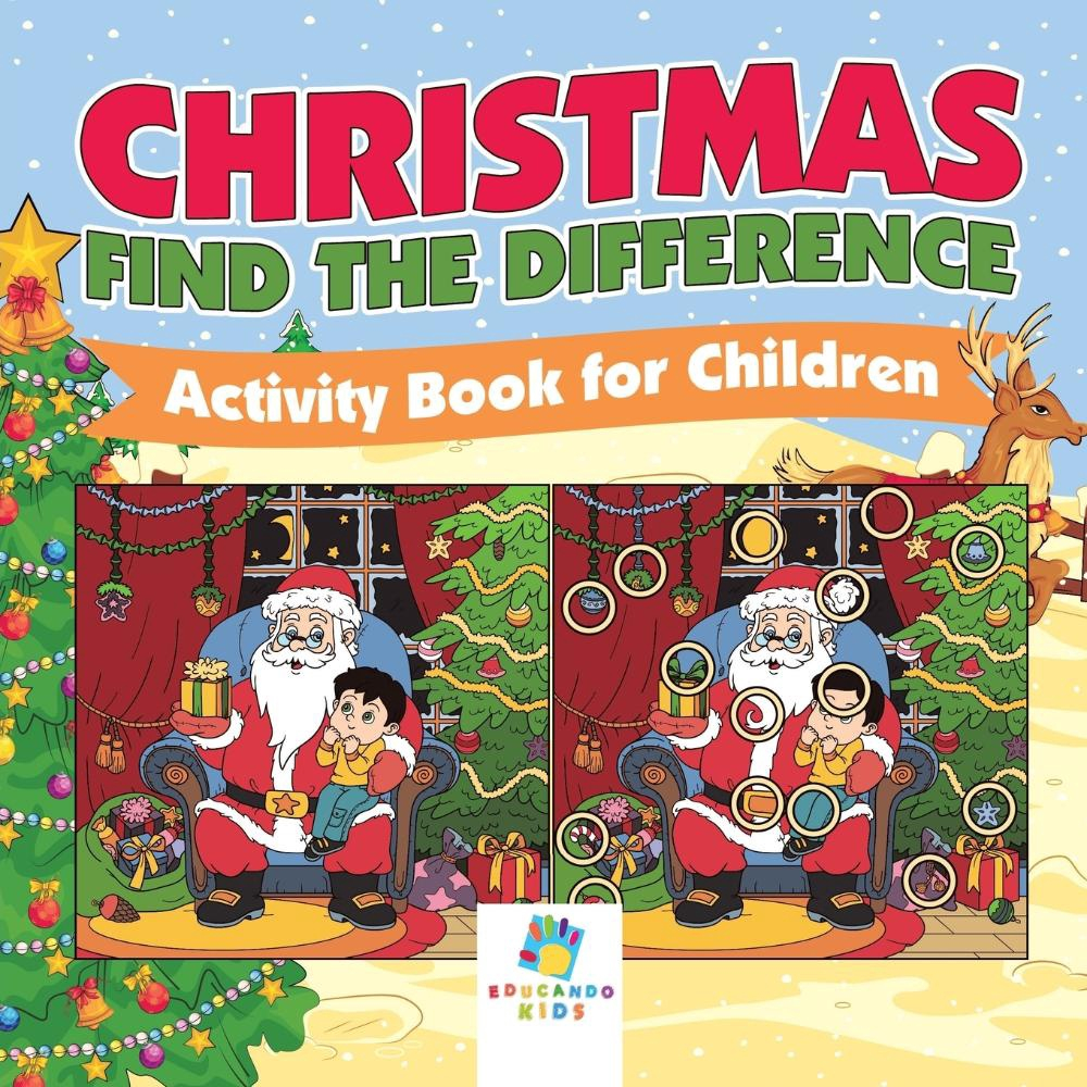 Christmas Find the Difference Activity Book for Children no Shoptime