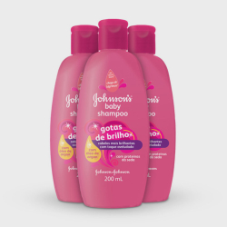 Kit 3 shampoo JOHNSON'S gotas de brilho 200ml (Leve 3 Pague 2) é boa?