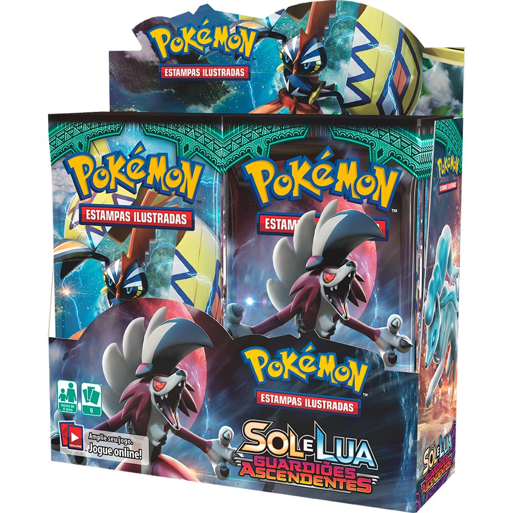 Jogo de Cartas Pokemon Pack Sol e Lua, Copag, Multicor