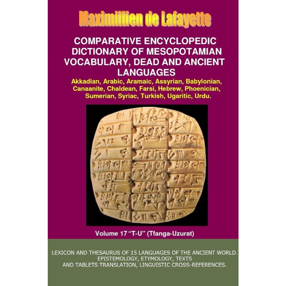 V17. Comparative Encyclopedic Dictionary Of Mesopotamian Vocabulary ...