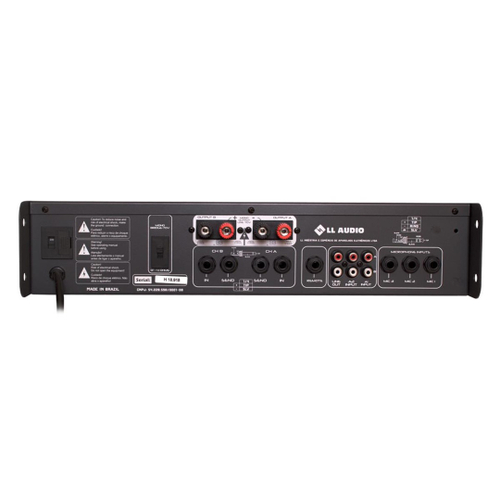 Mixer de som amplificado 4 ohms 70v 300w rms ll udio em promo o