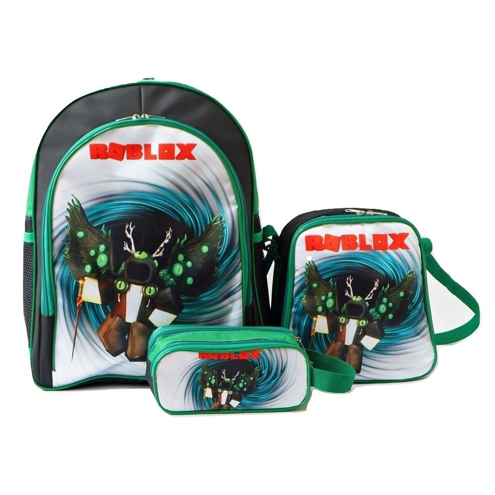 Mochila Roblox Dominus Costas Lancheira estojo kit