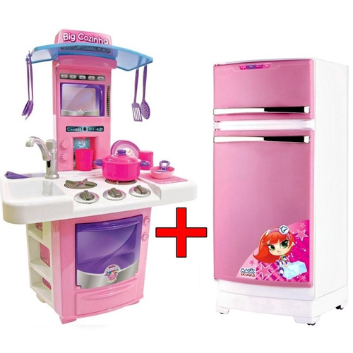 Magic Toys 8051P Geladeira, Rosa/Branco