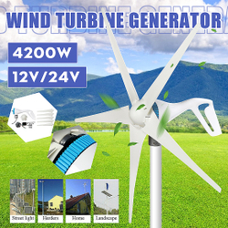 Ne 4200W 12V / 24V 5 lâminas de energia do gerador de turbina eólica c / controlador de carga é boa?