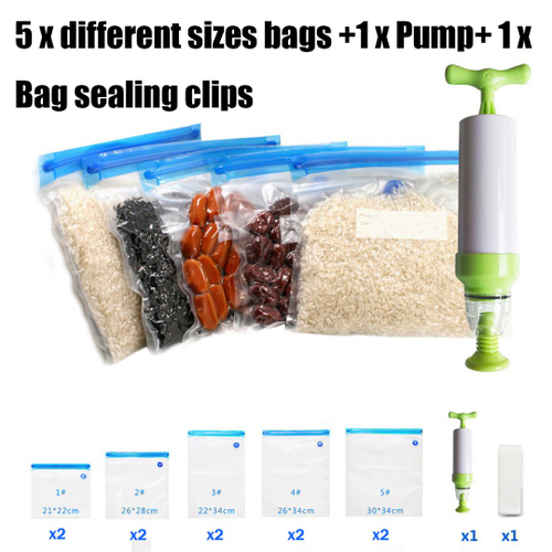 vacuum food sealer bolsas with pump