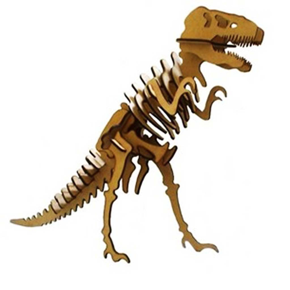 Quebra-Cabeça 3D, DINOSSAURO TIRANOSSAURO REX Edição Especial de 1 metro  55 peças em MDF - DINOBRINQUE # Todos os Modelos de Quebra-Cabeça 3D  Dinobrinque