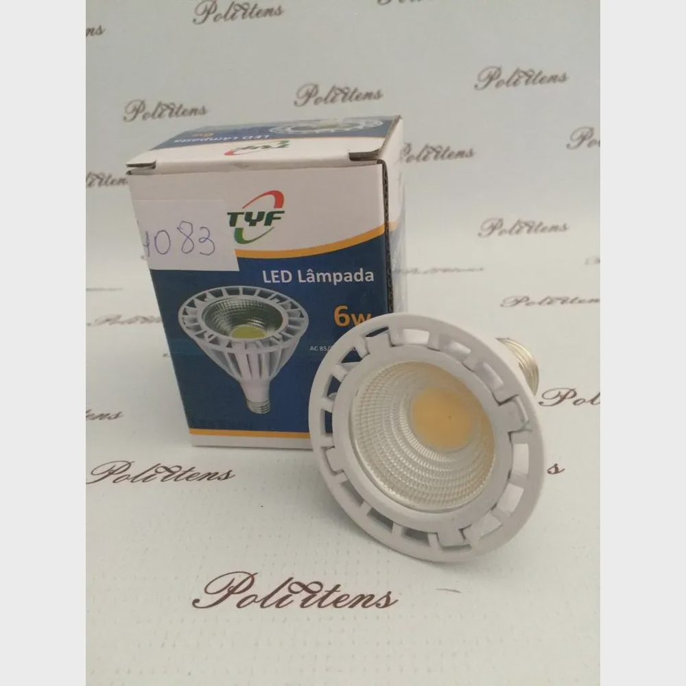 Lampada LED dicróica par 2005 spot 6W branco quente E27 Submarino