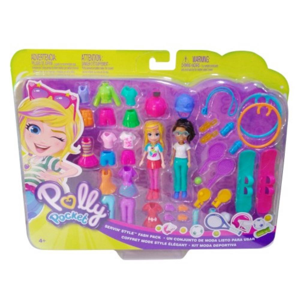 Polly Pocket GGJ48 Estilos Mattel Mini Boneca Pequena Troca Roupa