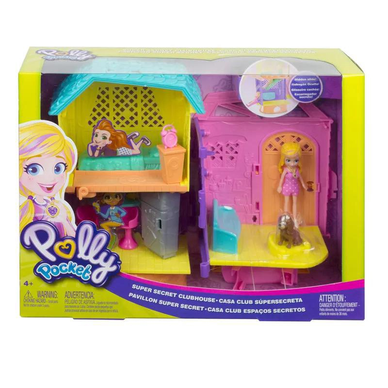 Polly Pocket! Clubhouse da Polly Set de Jogos Polly e Peaches Nova Polly  Mattel em Promoção na Americanas