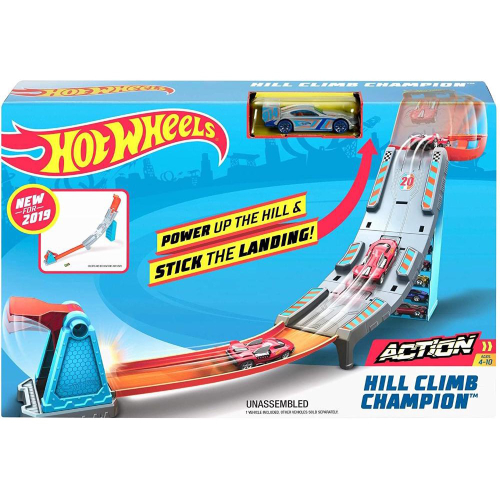 Pista de Percurso e Veículo - Hot Wheels - Action - Competição