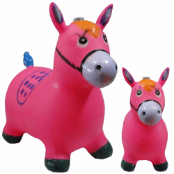 Cavalinho upa upa inflável com música rosa é boa?