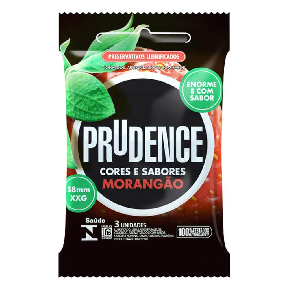 Prudence Preservativo MorangÃO C/3 em Promoção na Americanas