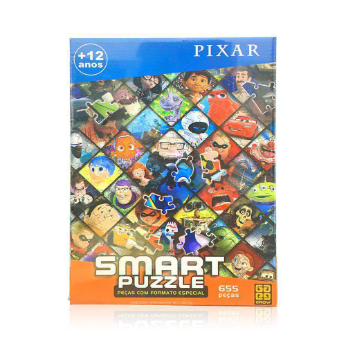 Quebra-Cabeça Smart Puzzle - Pixar - 655 Peças - Grow